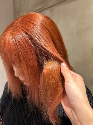 セミロング カラー Lilly所属・成田 智彩のヘアスタイル