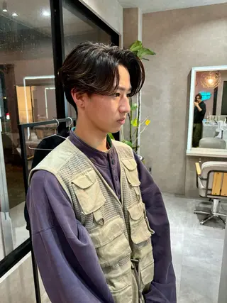 ショート パーマ メンズ 長谷川 湧のヘアスタイル