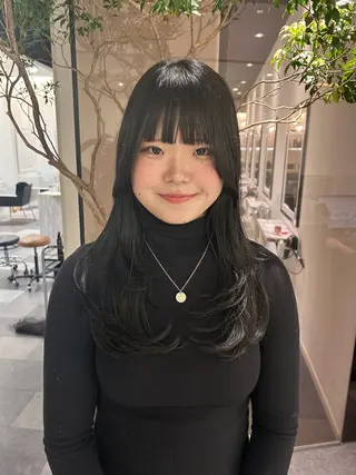 ロング 中原 優美のヘアスタイル