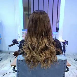 ロング カラー ヘアアレンジ 小林 伸行のヘアスタイル