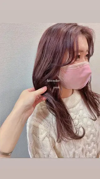 ロング カラー 塩澤 榛奈のヘアスタイル