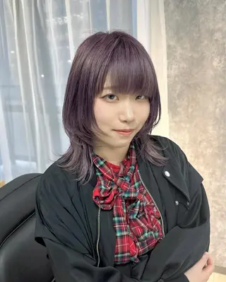 ミディアム カラー 【.ico】心斎橋 飛田ゆうきのヘアスタイル