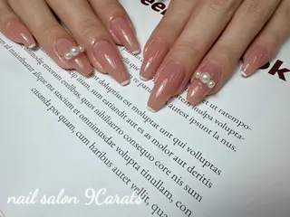 ネイル 💜ワンホンネイル ナインカラット💎のネイルデザイン