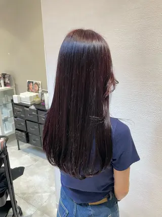 ロング カラー グレージュ┆うる艶 ┆ゆうはのヘアスタイル