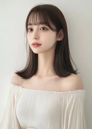 ミディアム VLOW nex the salon所属・韓国風/髪質改善/ ナガヤアキラのヘアスタイル