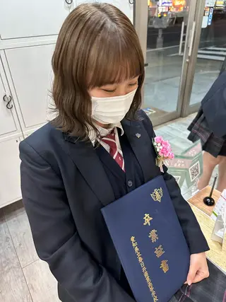 ミディアム カラー 高橋 みく/ minim 暖色のヘアスタイル