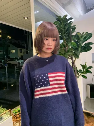 ショート mirai/ブリーチ ダブルカラーのヘアスタイル