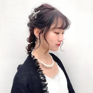 ロング ヘアアレンジ ビューティー　クララ所属・🌈miu miu hair✂️💕のヘアスタイル