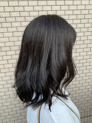 セミロング カラー 透明感カラー/ ダブルカラー /ソラのヘアスタイル