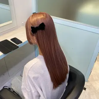 ロング カラー 🩷モテ髪&透明感 🩷ミルクティー🩷のヘアスタイル