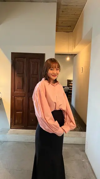 ミディアム カラー 前川 華恋 / room3のヘアスタイル