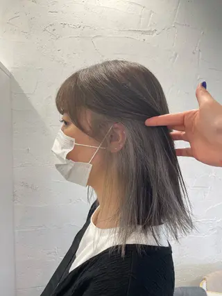 ショート カラー 園田 楓莉のヘアスタイル