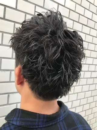 メンズ 地毛風ストレート ⚡️下ノ村柊斗⚡️のヘアスタイル