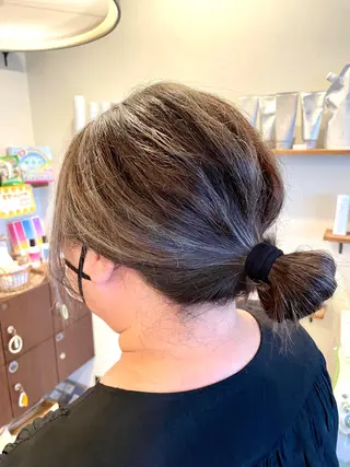 ミディアム カラー 美容室 Jフィドルファドル所属・わきた かずなのヘアスタイル