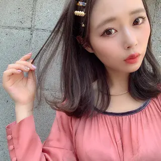 カラー コトネ🫧 韓国風レイヤーカットのヘアスタイル