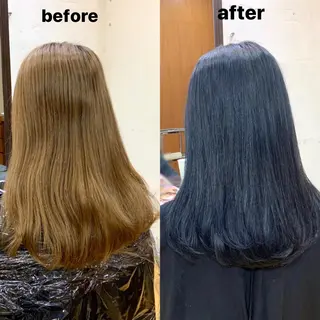 ミディアム カラー 韓国レイヤーカット★ 小林大樹のヘアスタイル