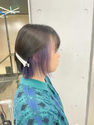 ショート カラー ザクザクレイヤー 🍀/ブリーチ/小田のヘアスタイル