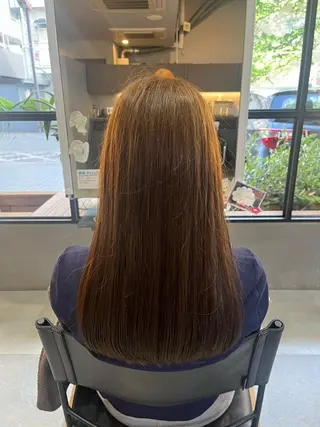 ロング カラー 縮毛矯正/髪質改善/ ハイトーン/Makoのヘアスタイル