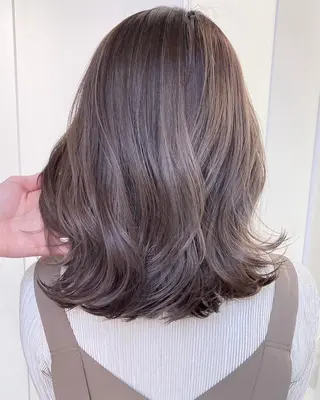 ミディアム 透明感カラー/パーマ ⚡️ 金子 聖汰⚡️のヘアスタイル