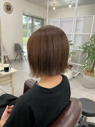ショート カラー 縮毛矯正・髪質改善個室型salon Cannaつくばみどりの美容室【カンナ】所属・Canna honokaのヘアスタイル