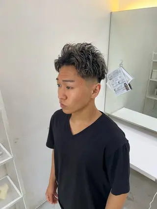 ショート カラー パーマ メンズ 🎱メンズカット特化 No.1 Tum🎱のヘアスタイル