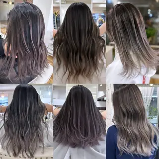 セミロング カラー ヘアアレンジ 久米 治仁のヘアスタイル