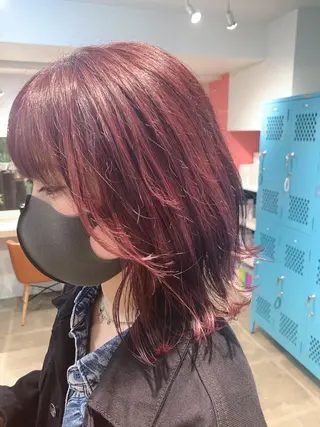 ミディアム ヲタク美容師 店長　上原のヘアスタイル