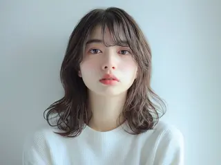 ミディアム パーマ Graph. （グラフ）立川🪽✨のヘアスタイル