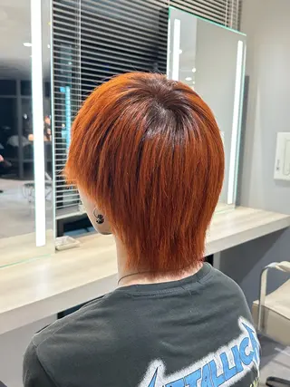 ショート カラー メンズ 舟崎 里咲のヘアスタイル