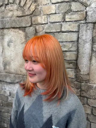 ミディアム カラー NOOS omotesando所属・お悩み改善あなたの" You"💚❤️💛のヘアスタイル