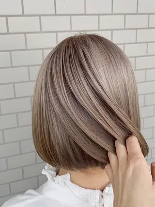 ミディアム カラー 🧸ミルクティー🧸 kousei🧸のヘアスタイル
