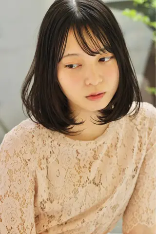 ミディアム 樋口 雄稀のヘアスタイル