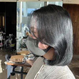 ミディアム カラー 本格韓国ヘア🇰🇷 【uni】キューさんのヘアスタイル