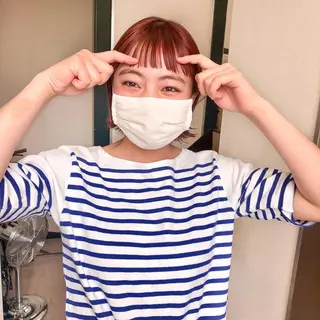 ショート カラー 水野 雪 /パーマ/暖色カラーのヘアスタイル