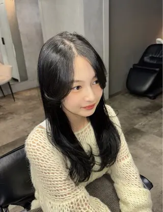 ロング 韓国レイヤー×暖色 カラー🎀ASAKAのヘアスタイル