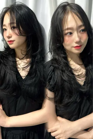 ロング カラー 渋谷韓国ヘア🇰🇷 SAYAKA🩶ᩚのヘアスタイル