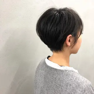 ショート カラー ボブ/ショート/ 白髪染め/メンズ葛西のヘアスタイル