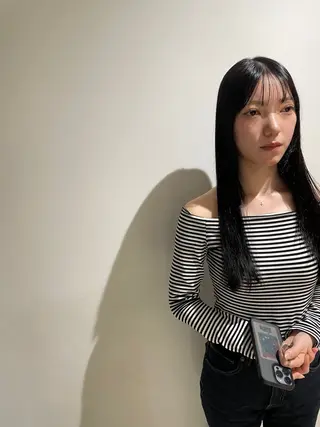 ロング 🌫️縮毛矯正/髪質 改善/ゆずる🌫️のヘアスタイル