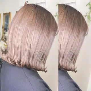 ミディアム カラー ヘアアレンジ 🦋韓国ヘア 坂本 菜摘🦋のヘアスタイル