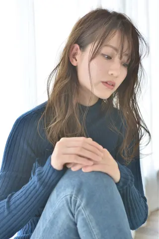 セミロング カラー モテ髪支持率NO.1 KENJIROのヘアスタイル