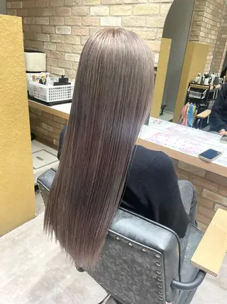 カラー 縮毛 酸性ストレート /ayumu☆のヘアスタイル