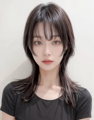 セミロング カラー ⭐️顔周りのこだわり 可愛くします⭐️岡安のヘアスタイル