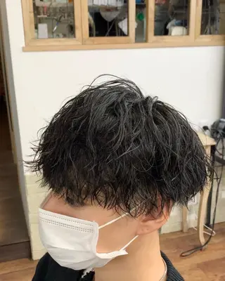 ショート パーマ メンズ クセを最大限に活かす メンズパーマ奈良大祐のヘアスタイル