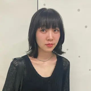 ミディアム カラー ウルフレイヤー エクステ/kokiのヘアスタイル