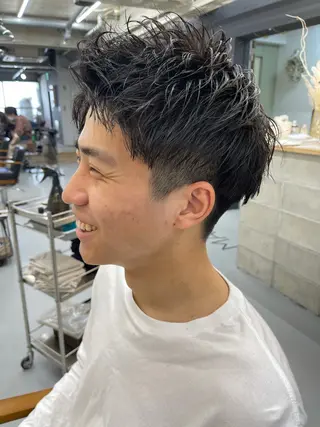 メンズ 森本裕/オーナー/ スパイラルパーマのヘアスタイル