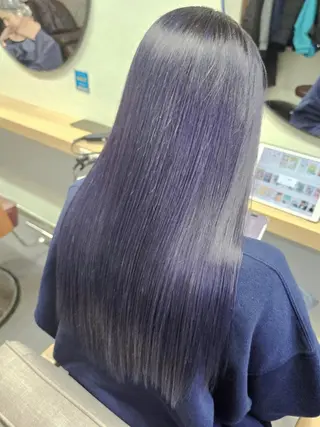 カラー ロング 渡辺祐輔 透明感🫧艶カラー✨のヘアスタイル