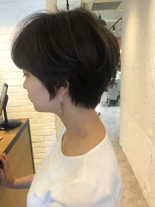ショート フジサキ ケンのヘアスタイル