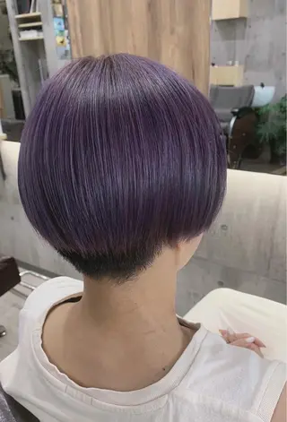 ショート カラー hair salon mementoのヘアスタイル