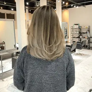 ミディアム カラー ヘアアレンジ アンドウ ユウ/ レイヤーカット/韓国のヘアスタイル