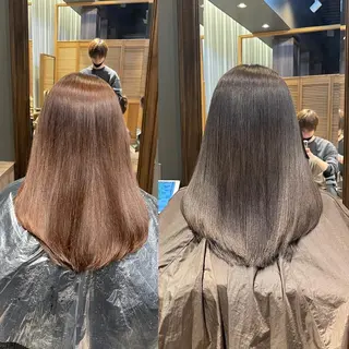 セミロング 六本木縮毛矯正/髪質 改善/LOANA鈴木のヘアスタイル